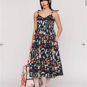 LO x Laura Callaghan Tie Shoulder Dress